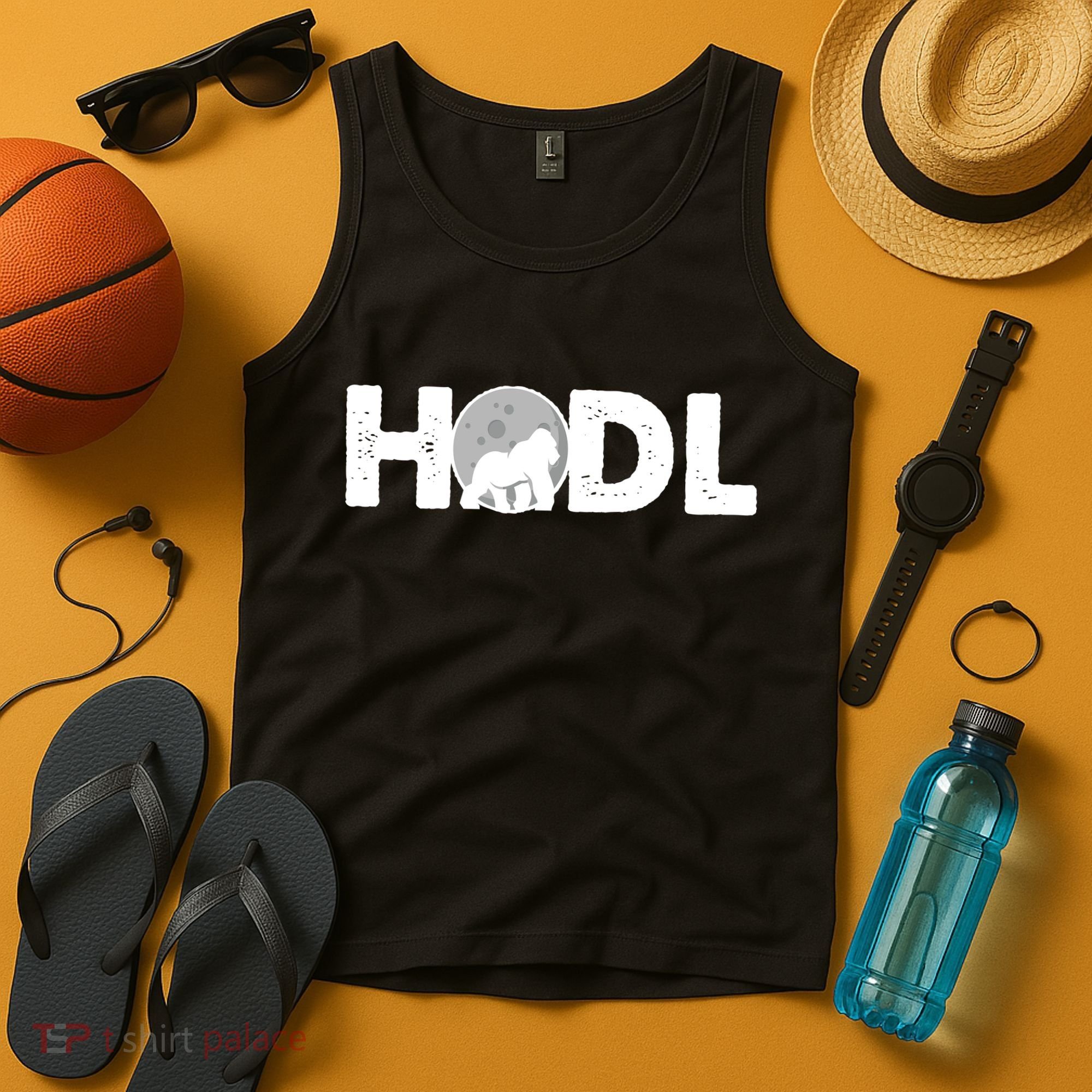 Hodl Stonk to the Moon Ape Crypto Currency Tank Top