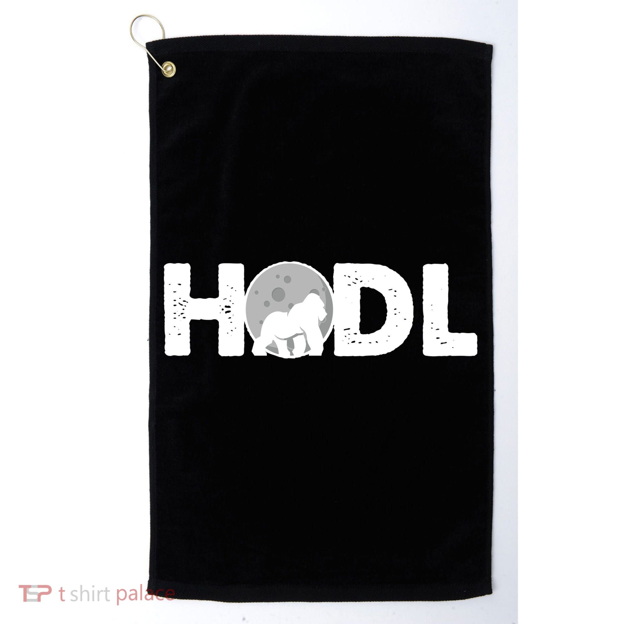 Hodl Stonk to the Moon Ape Crypto Currency Golf Towel