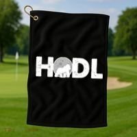 Hodl Stonk to the Moon Ape Crypto Currency Golf Towel thumb 1