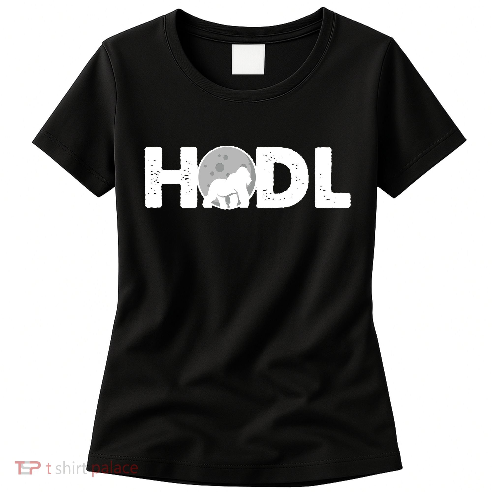 Hodl Stonk to the Moon Ape Crypto Currency Women's T-Shirt