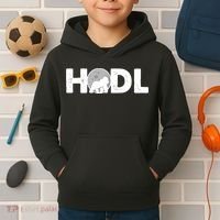 Hodl Stonk to the Moon Ape Crypto Currency Kids Hoodie thumb 2