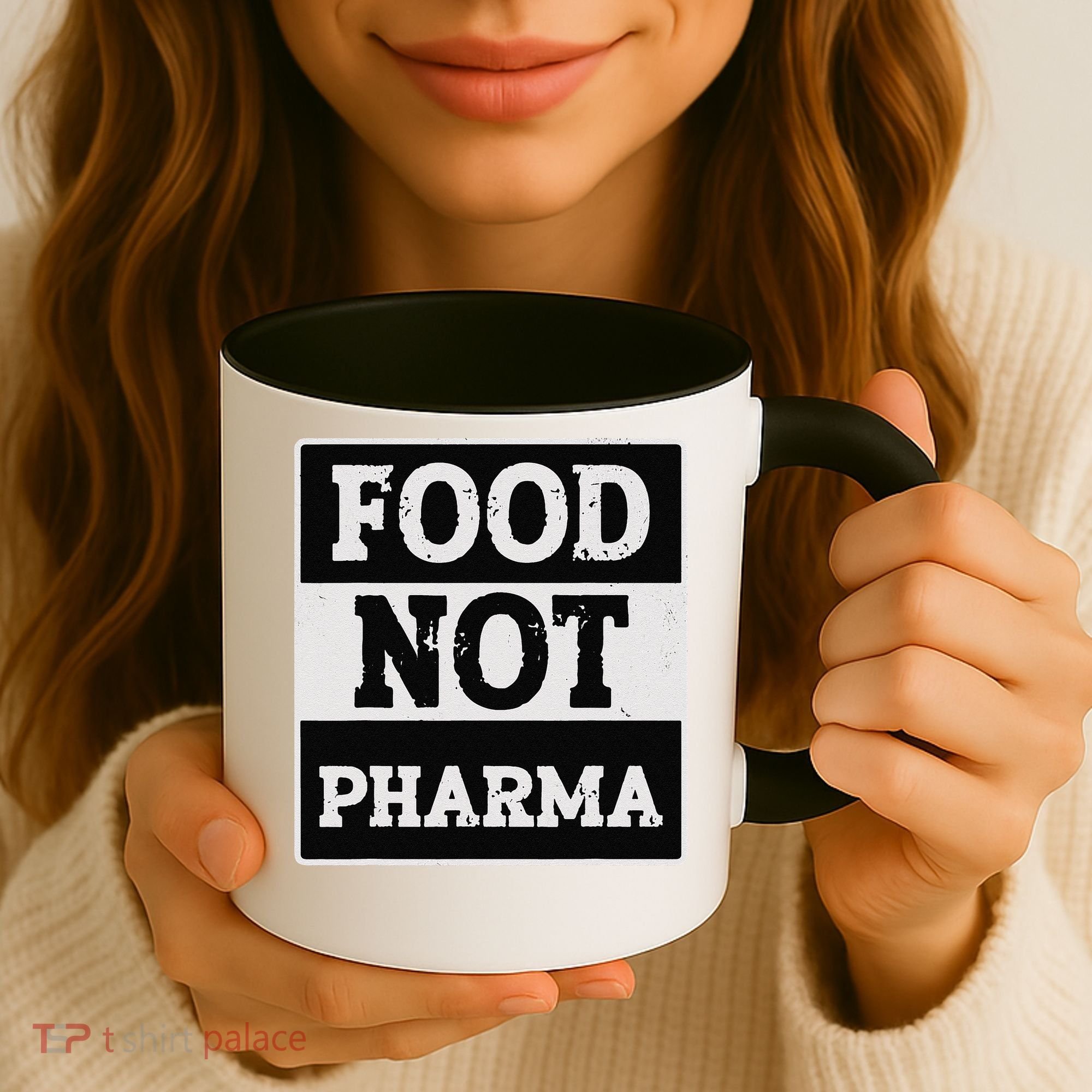 Healthy Organic Eating Herbalist Food Not Pharma Coffee Mug