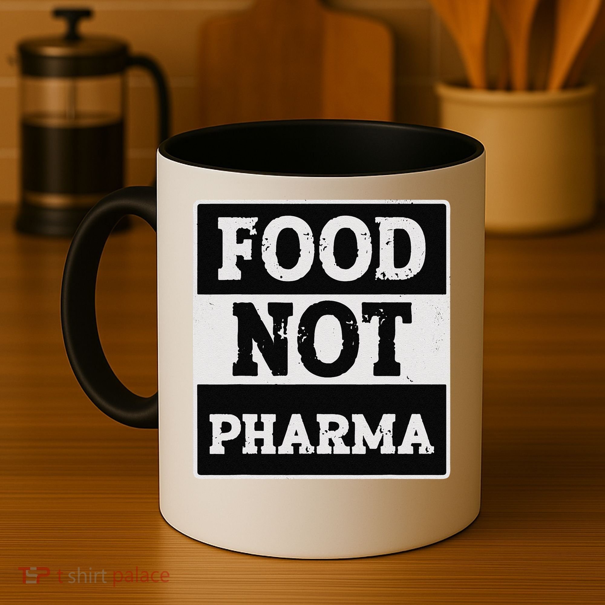 Healthy Organic Eating Herbalist Food Not Pharma Coffee Mug
