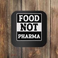 Healthy Organic Eating Herbalist Food Not Pharma Coaster thumb 0