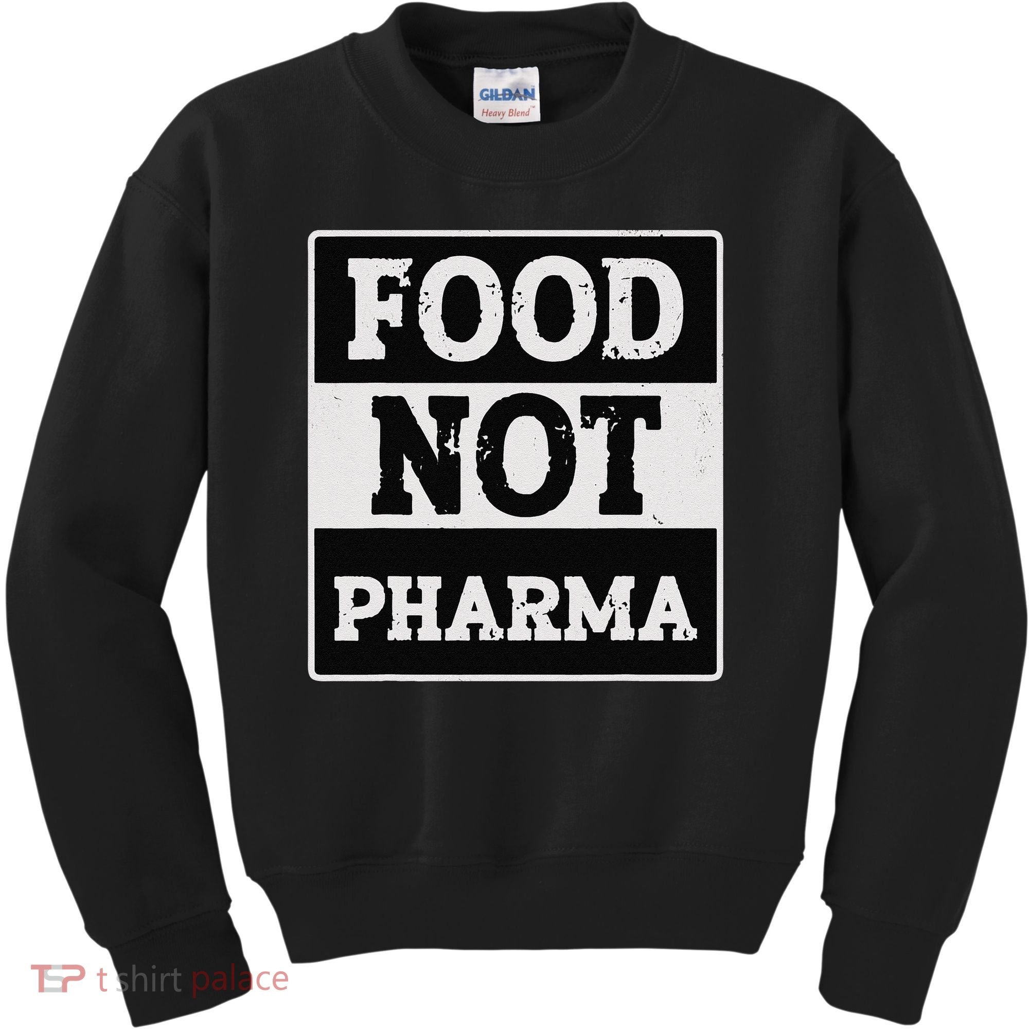 Healthy Organic Eating Herbalist Food Not Pharma Kids Sweatshirt