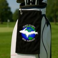 Heaven On Earth Upper Peninsula Michigan Yoopers 906 Cute Gift Golf Towel thumb 2