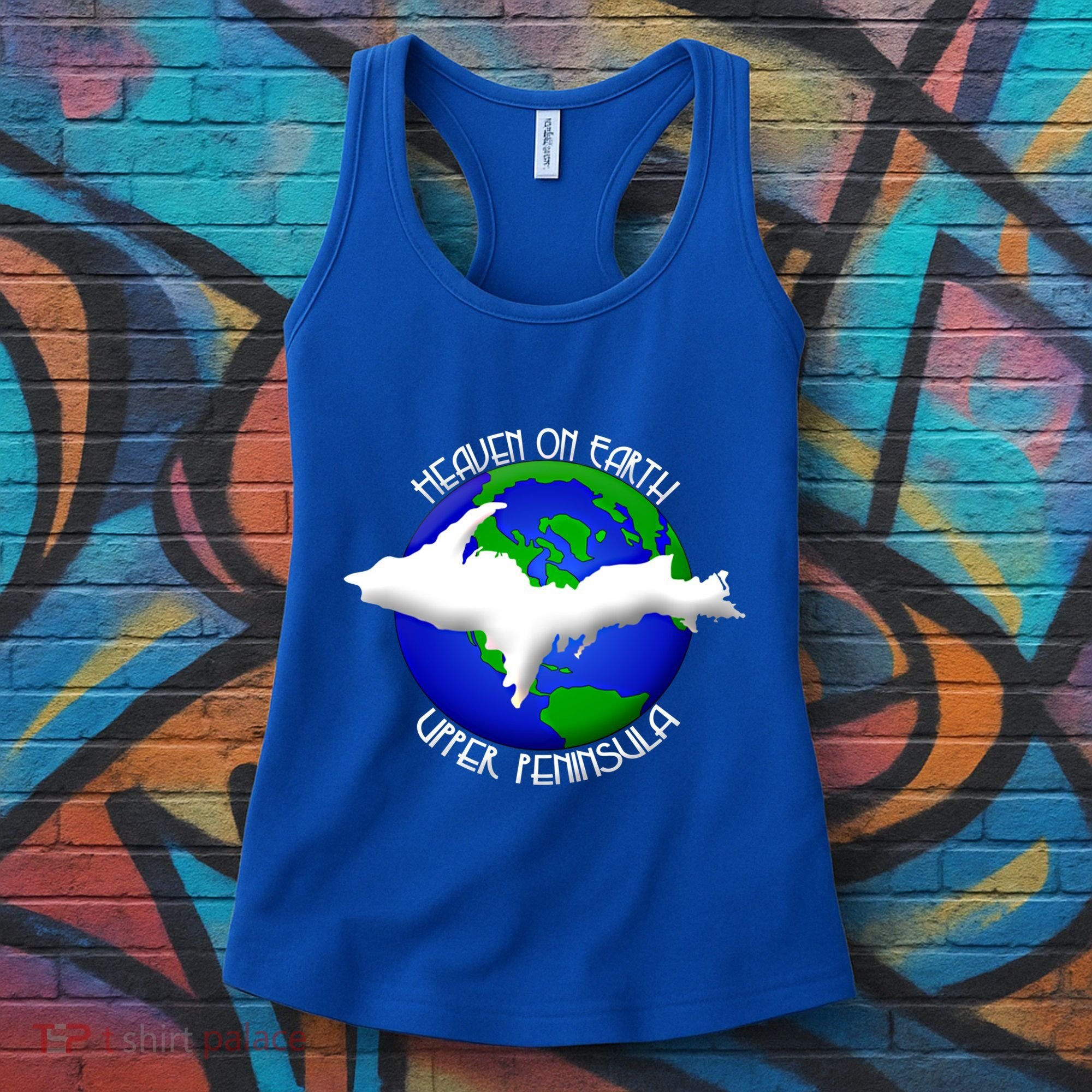 Heaven On Earth Upper Peninsula Michigan Yoopers 906 Cute Gift Women's Tank Top