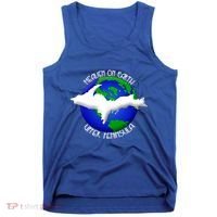 Heaven On Earth Upper Peninsula Michigan Yoopers 906 Cute Gift Tank Top thumb 0