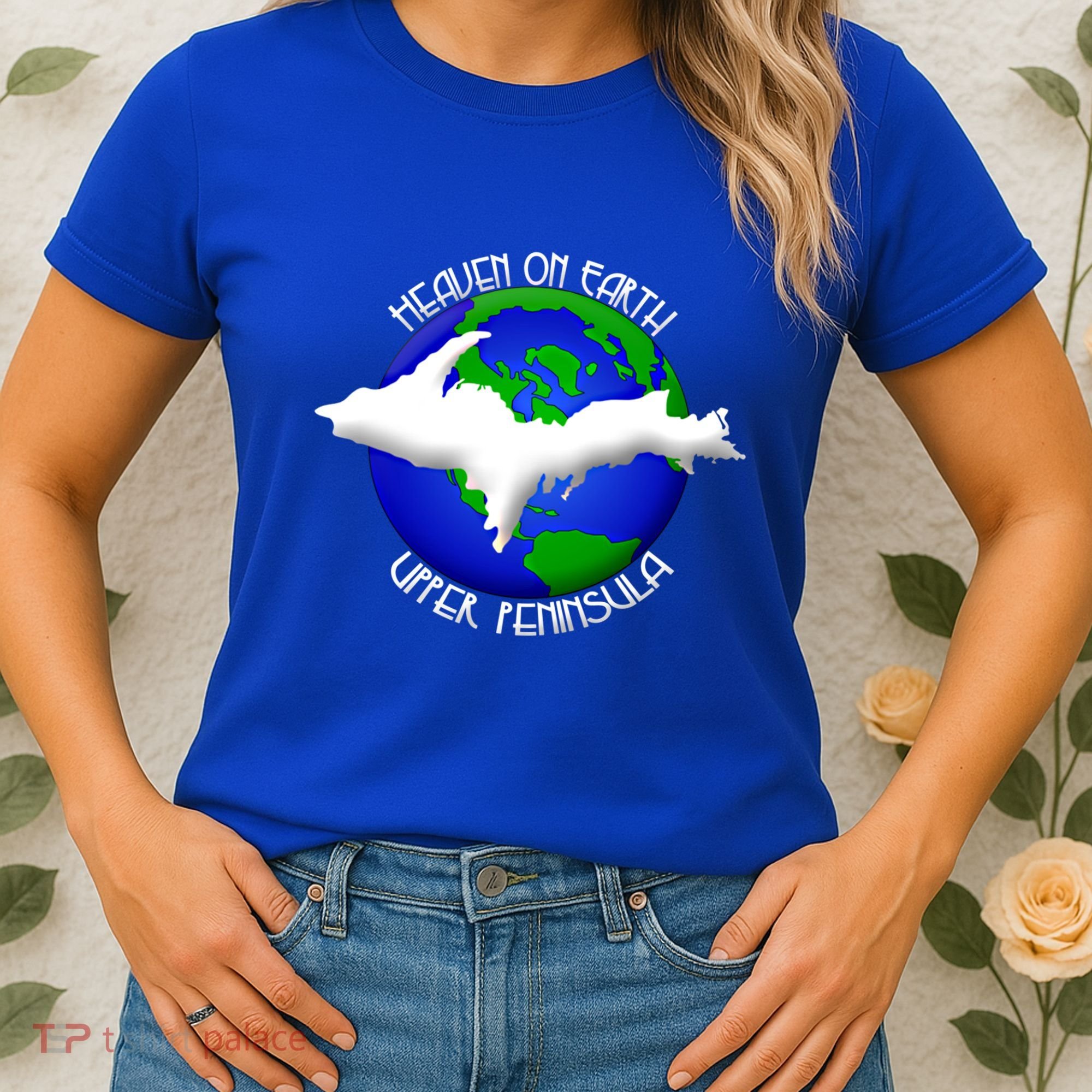 Heaven On Earth Upper Peninsula Michigan Yoopers 906 Cute Gift Women's T-Shirt