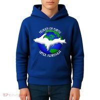 Heaven On Earth Upper Peninsula Michigan Yoopers 906 Cute Gift Kids Hoodie thumb 4