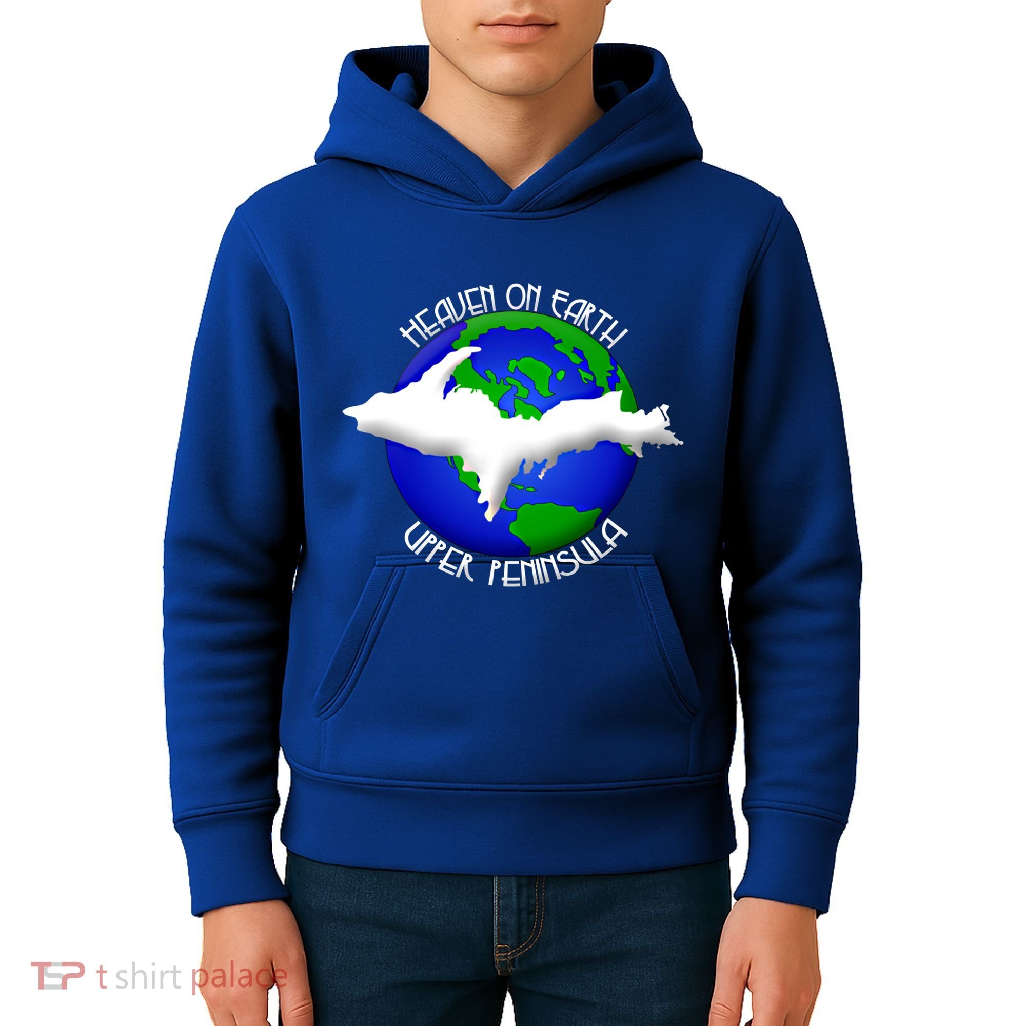 Heaven On Earth Upper Peninsula Michigan Yoopers 906 Cute Gift Kids Hoodie