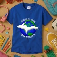 Heaven On Earth Upper Peninsula Michigan Yoopers 906 Cute Gift Kids T-Shirt thumb 3