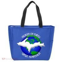 Heaven On Earth Upper Peninsula Michigan Yoopers 906 Cute Gift Tote Bag thumb 0