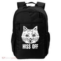 Hiss Off Funny Cat Lover Gift Backpack thumb 0