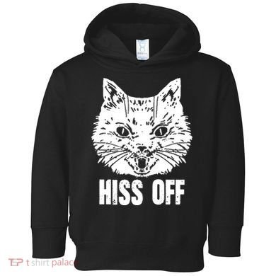 Hiss Off Funny Cat Lover Gift Toddler Hoodie