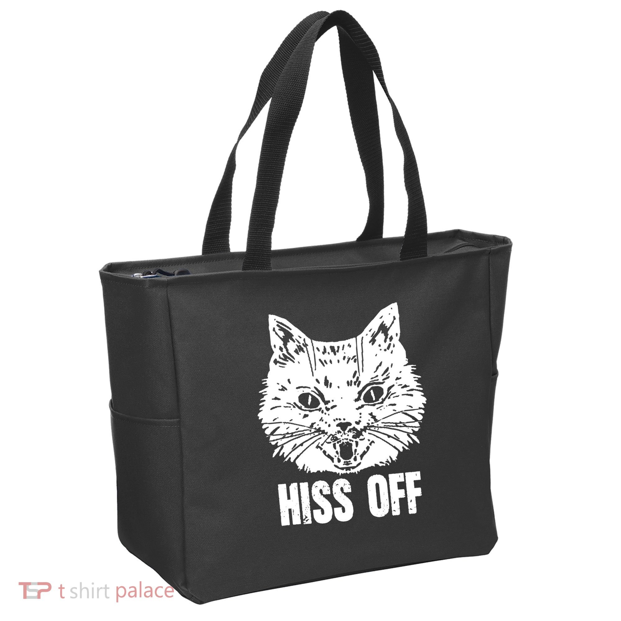 Hiss Off Funny Cat Lover Gift Tote Bag