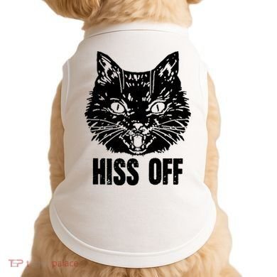 Hiss Off Funny Cat Lover Gift Doggie Tank
