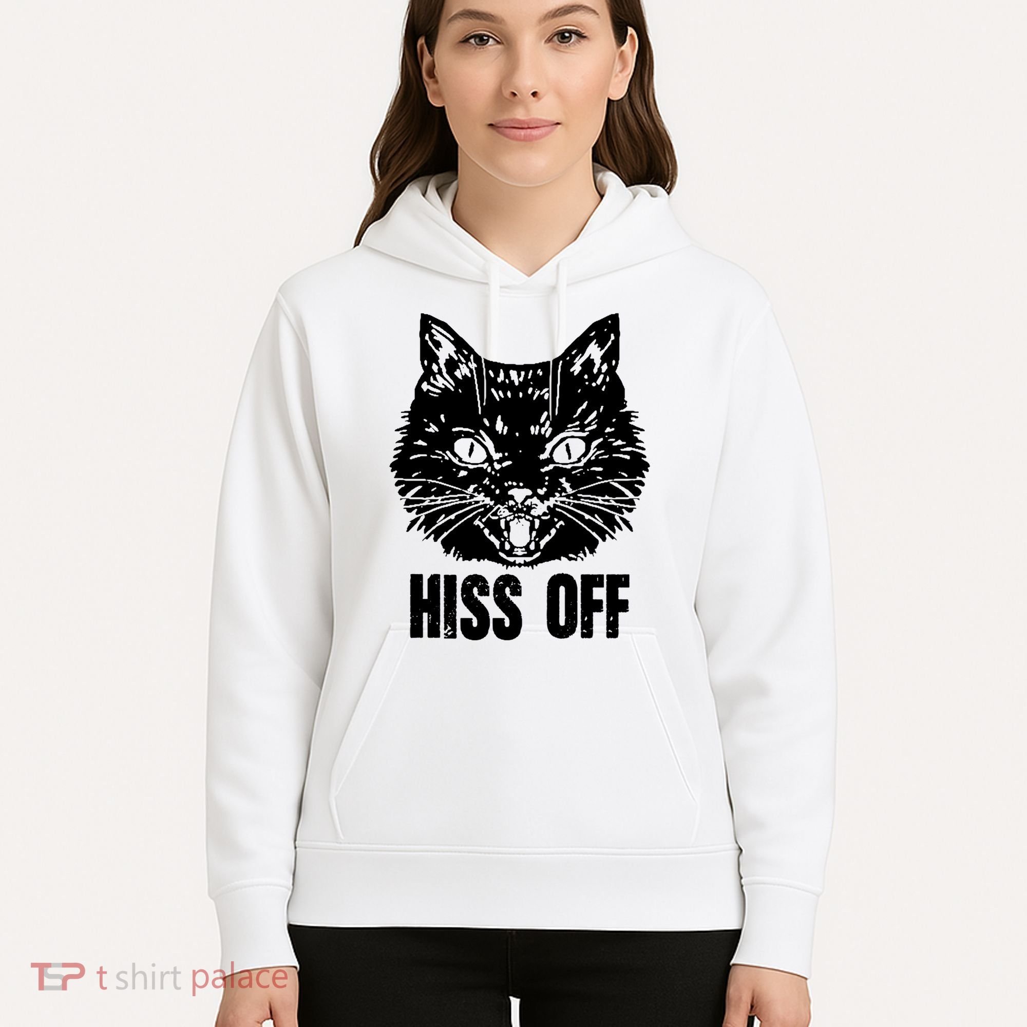 Hiss Off Funny Cat Lover Gift Hoodie