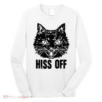 Hiss Off Funny Cat Lover Gift Long Sleeve Shirt thumb 0