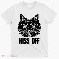 Hiss Off Funny Cat Lover Gift T-Shirt thumb 0