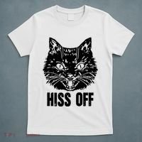 Hiss Off Funny Cat Lover Gift T-Shirt thumb 5