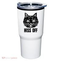 Hiss Off Funny Cat Lover Gift Tumbler thumb 0