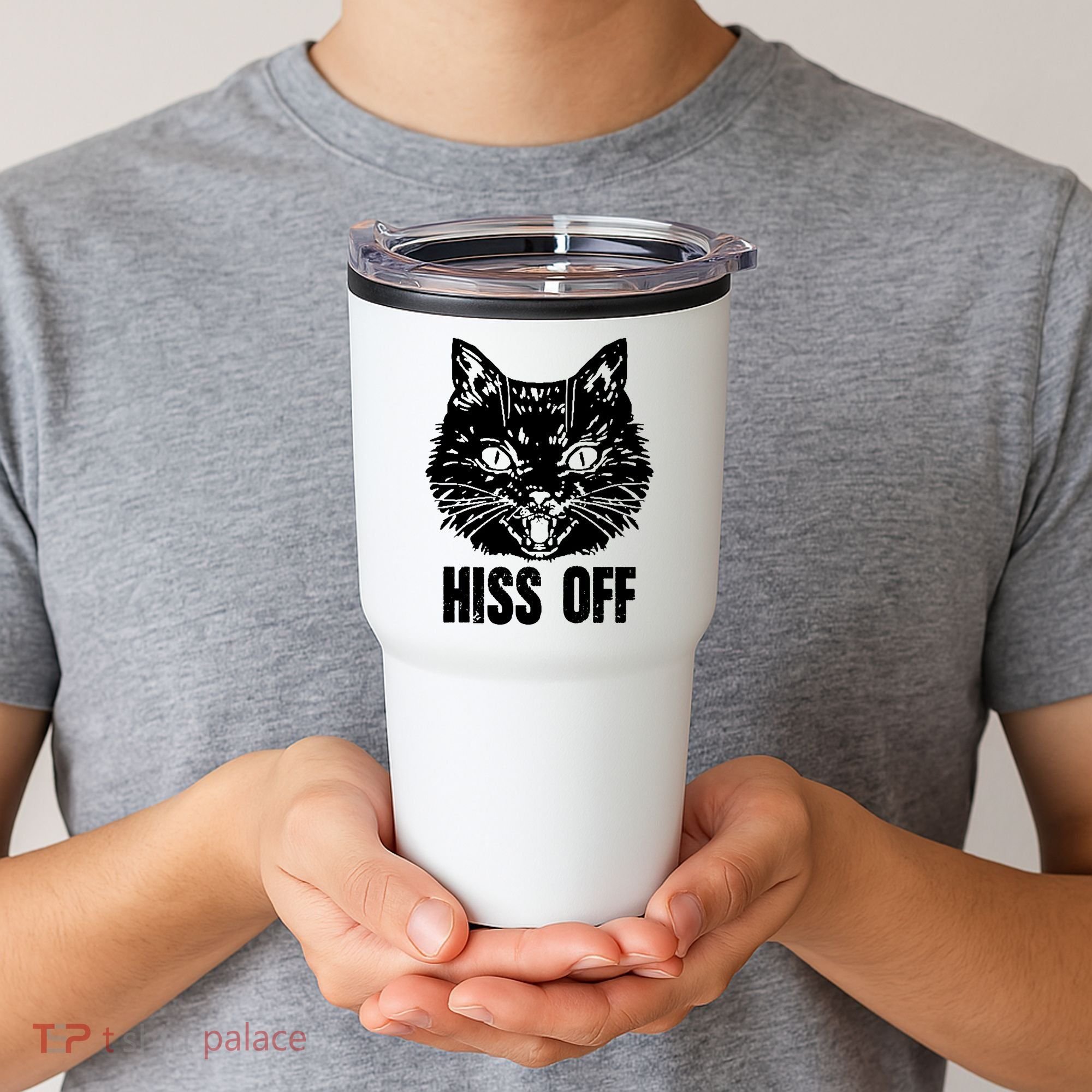 Hiss Off Funny Cat Lover Gift Tumbler