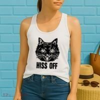 Hiss Off Funny Cat Lover Gift Women's Tank Top thumb 2