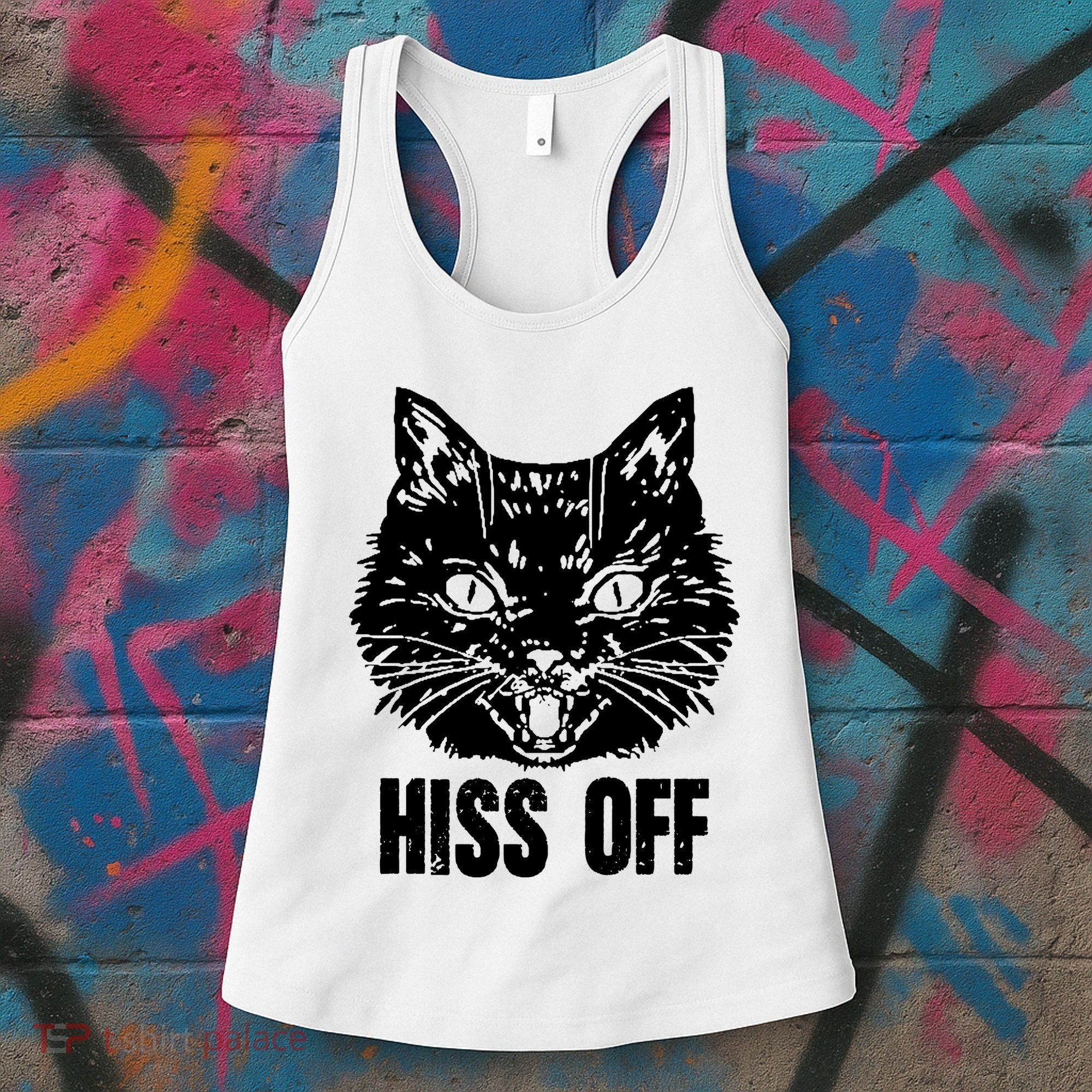 Hiss Off Funny Cat Lover Gift Women's Tank Top