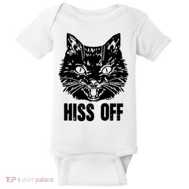 Hiss Off Funny Cat Lover Gift Baby Bodysuit