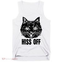 Hiss Off Funny Cat Lover Gift Tank Top thumb 0