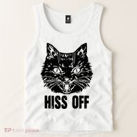 Hiss Off Funny Cat Lover Gift Tank Top thumb 2