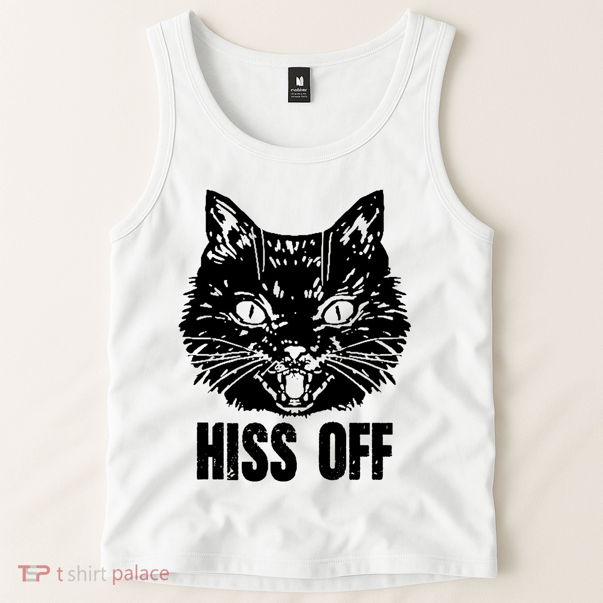 Hiss Off Funny Cat Lover Gift Tank Top