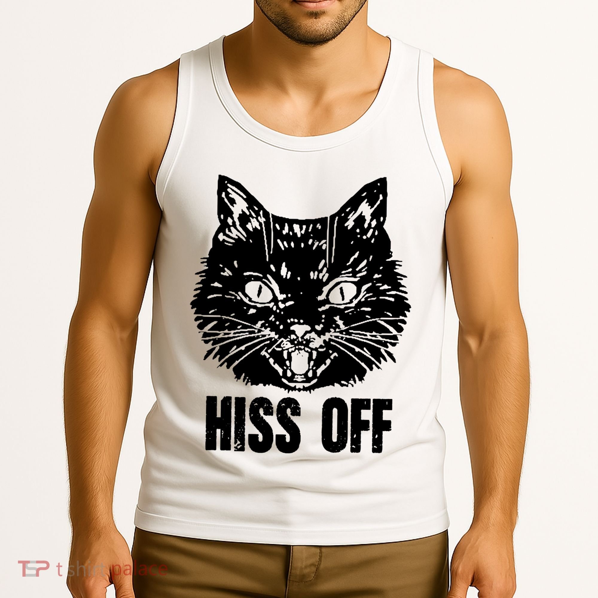 Hiss Off Funny Cat Lover Gift Tank Top