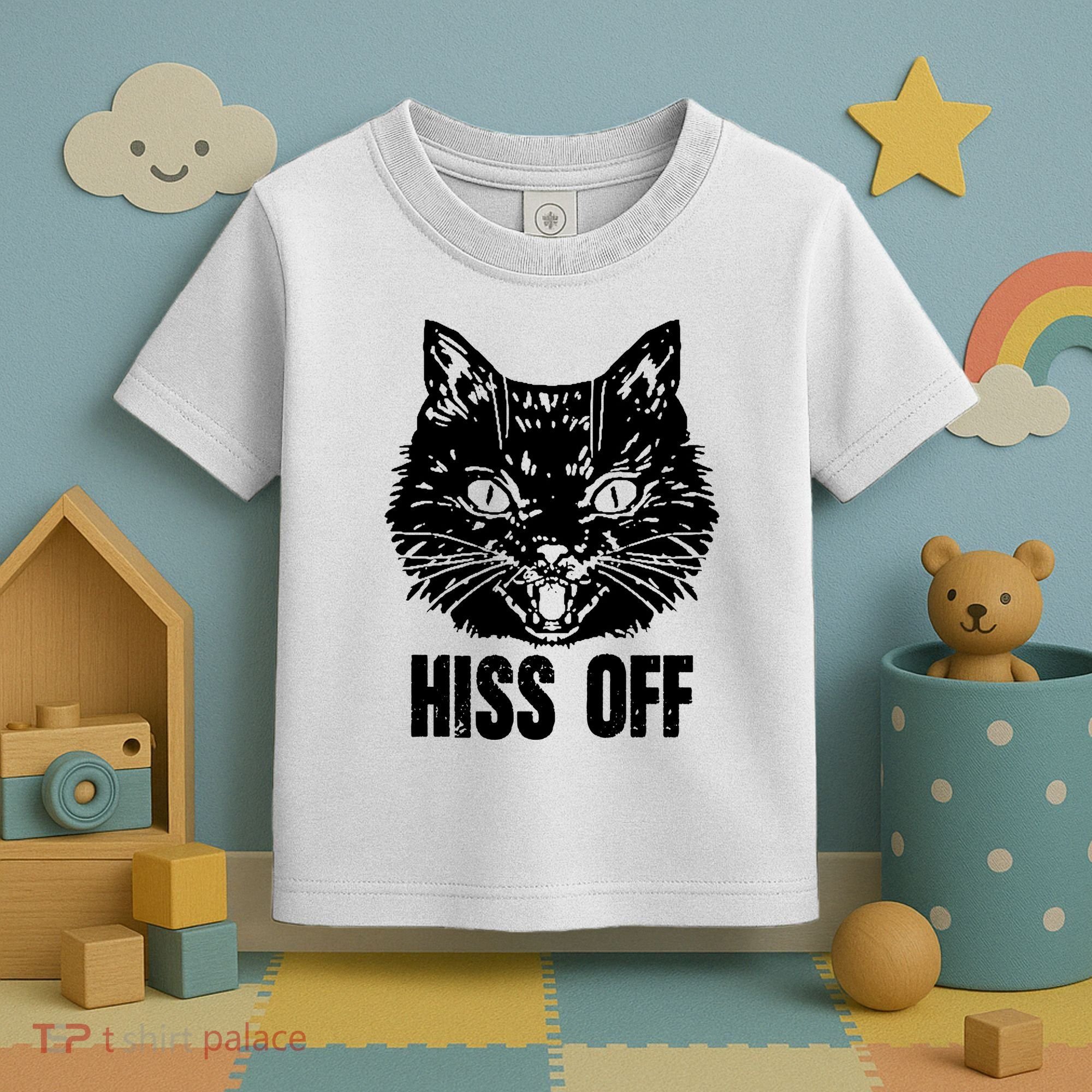 Hiss Off Funny Cat Lover Gift Toddler T-Shirt