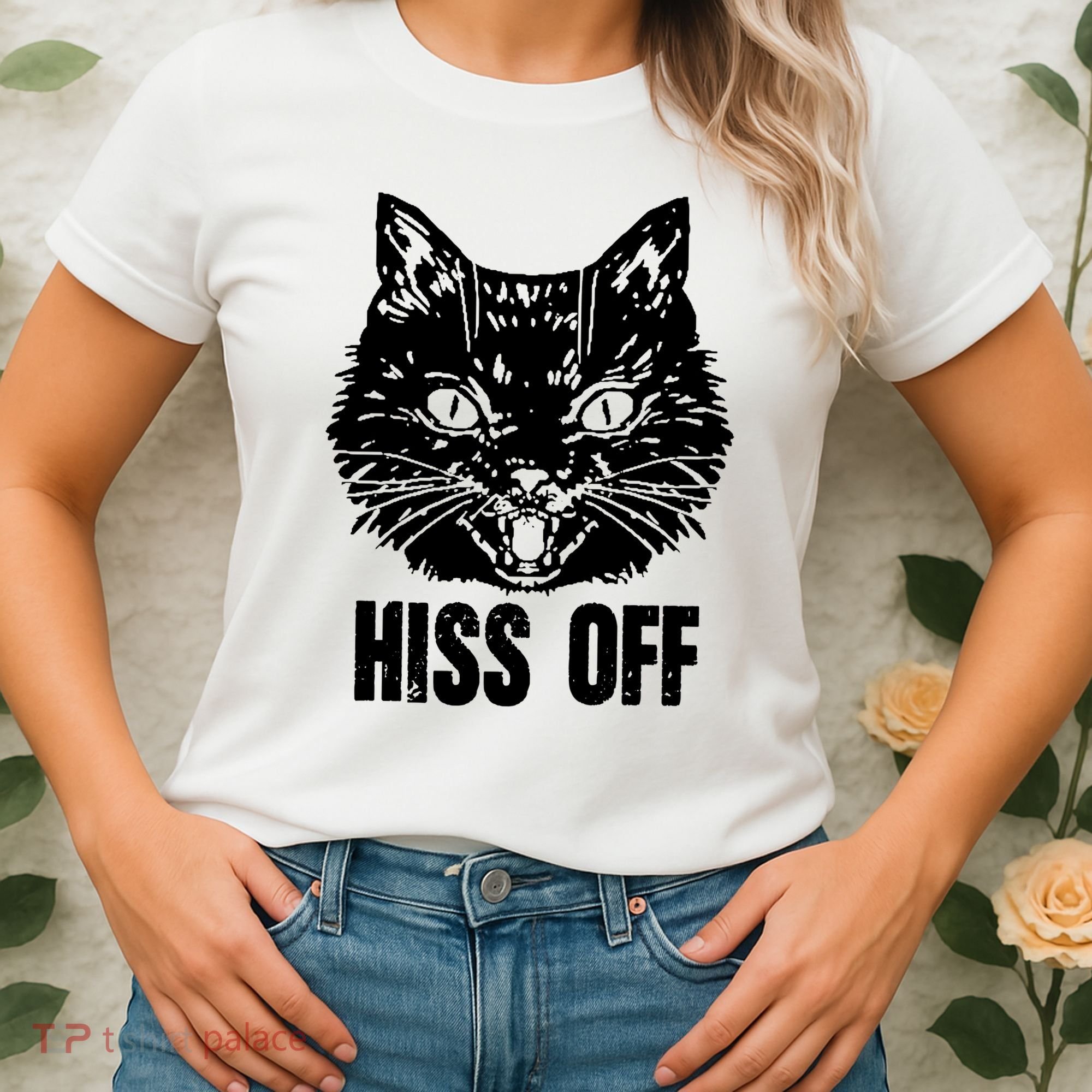 Hiss Off Funny Cat Lover Gift Women's T-Shirt