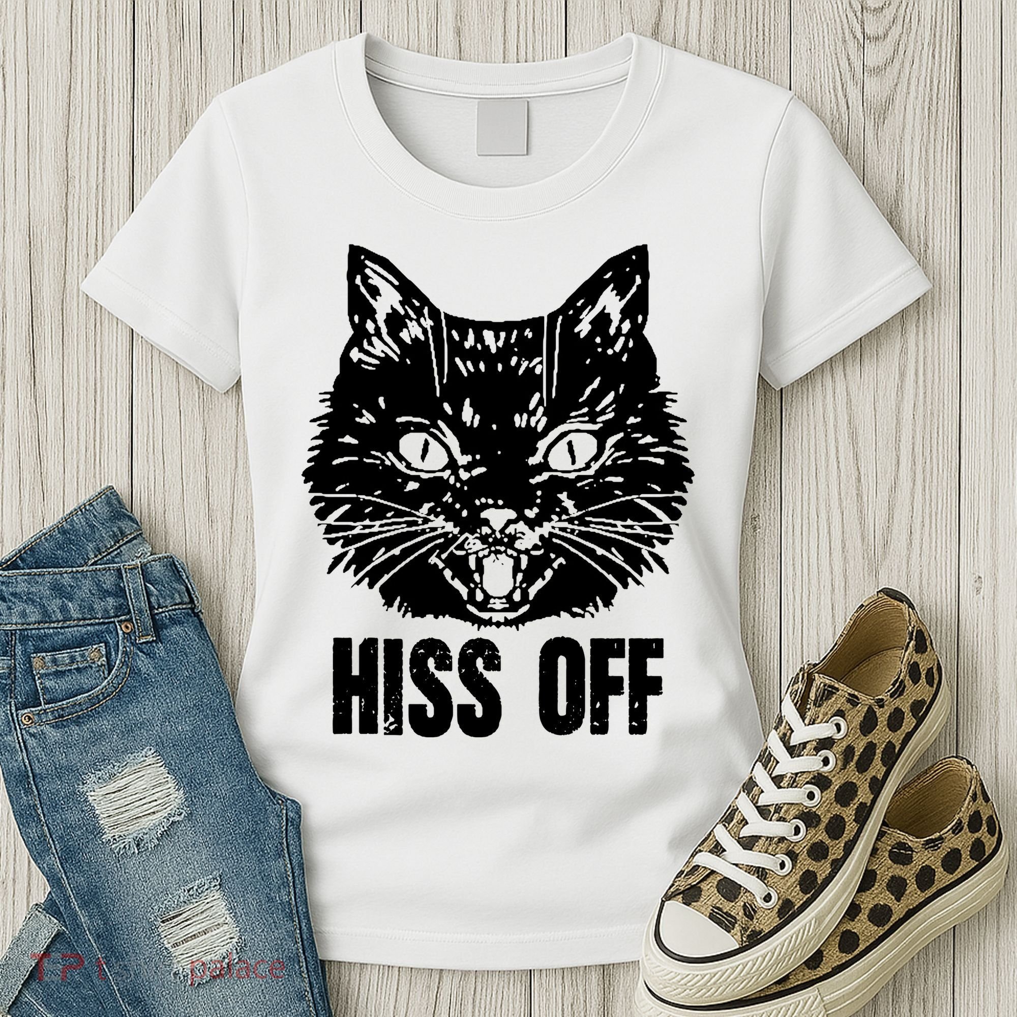Hiss Off Funny Cat Lover Gift Women's T-Shirt