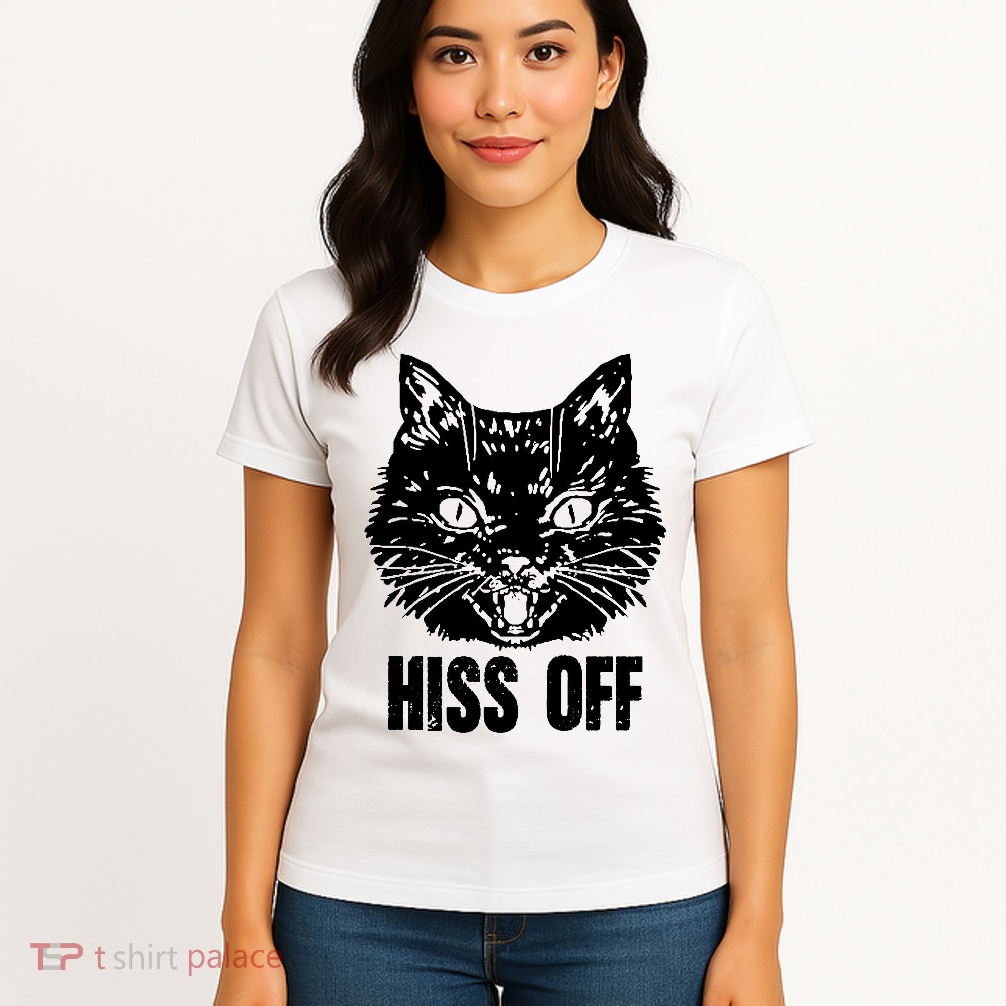 Hiss Off Funny Cat Lover Gift Women's T-Shirt
