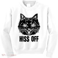 Hiss Off Funny Cat Lover Gift Kids Sweatshirt thumb 0