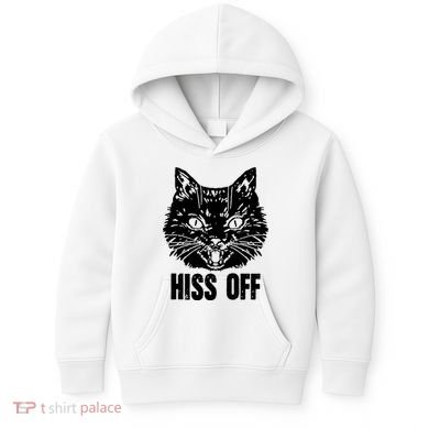 Hiss Off Funny Cat Lover Gift Kids Hoodie