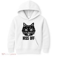 Hiss Off Funny Cat Lover Gift Kids Hoodie thumb 0