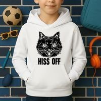 Hiss Off Funny Cat Lover Gift Kids Hoodie thumb 2