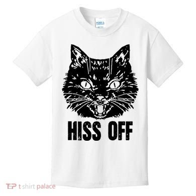 Hiss Off Funny Cat Lover Gift Kids T-Shirt