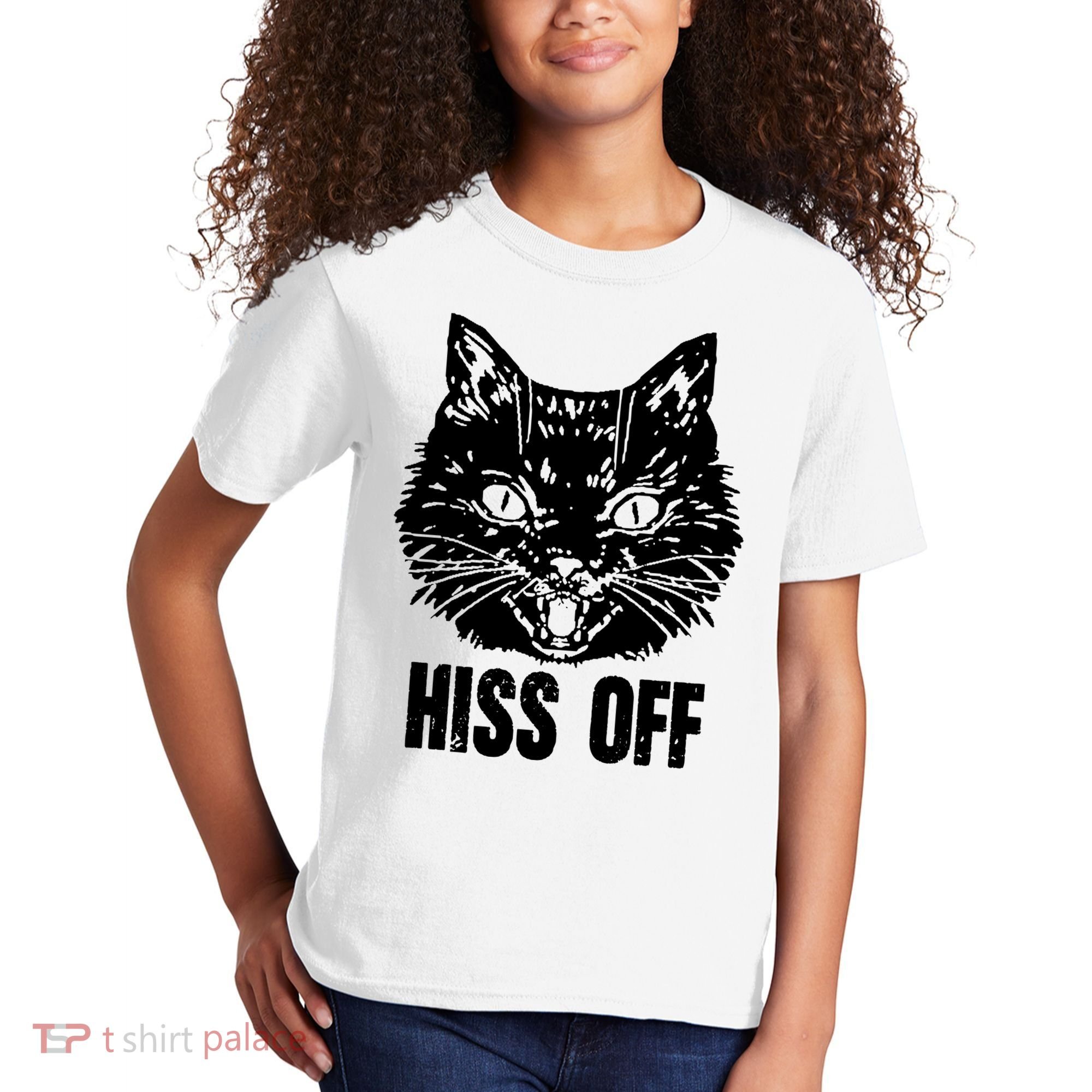 Hiss Off Funny Cat Lover Gift Kids T-Shirt