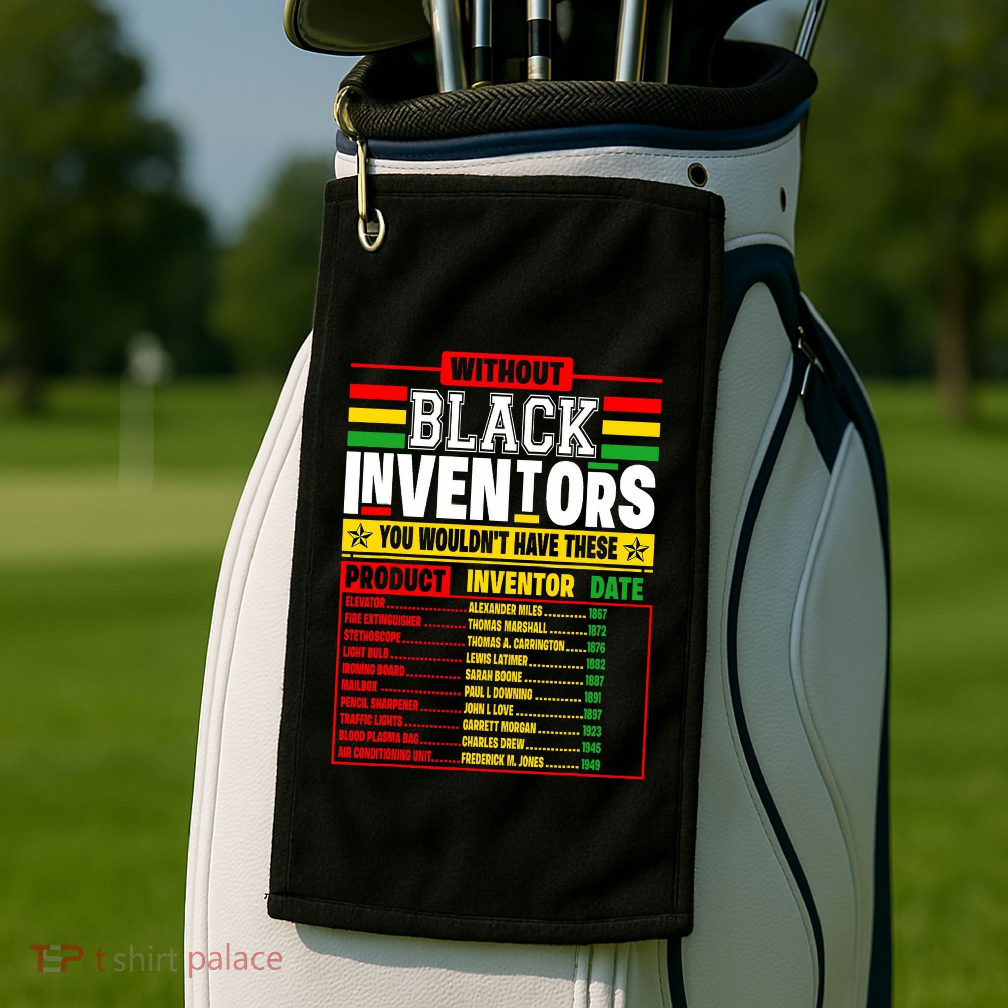 History Of Forgotten Black Inventors Black History Month Golf Towel