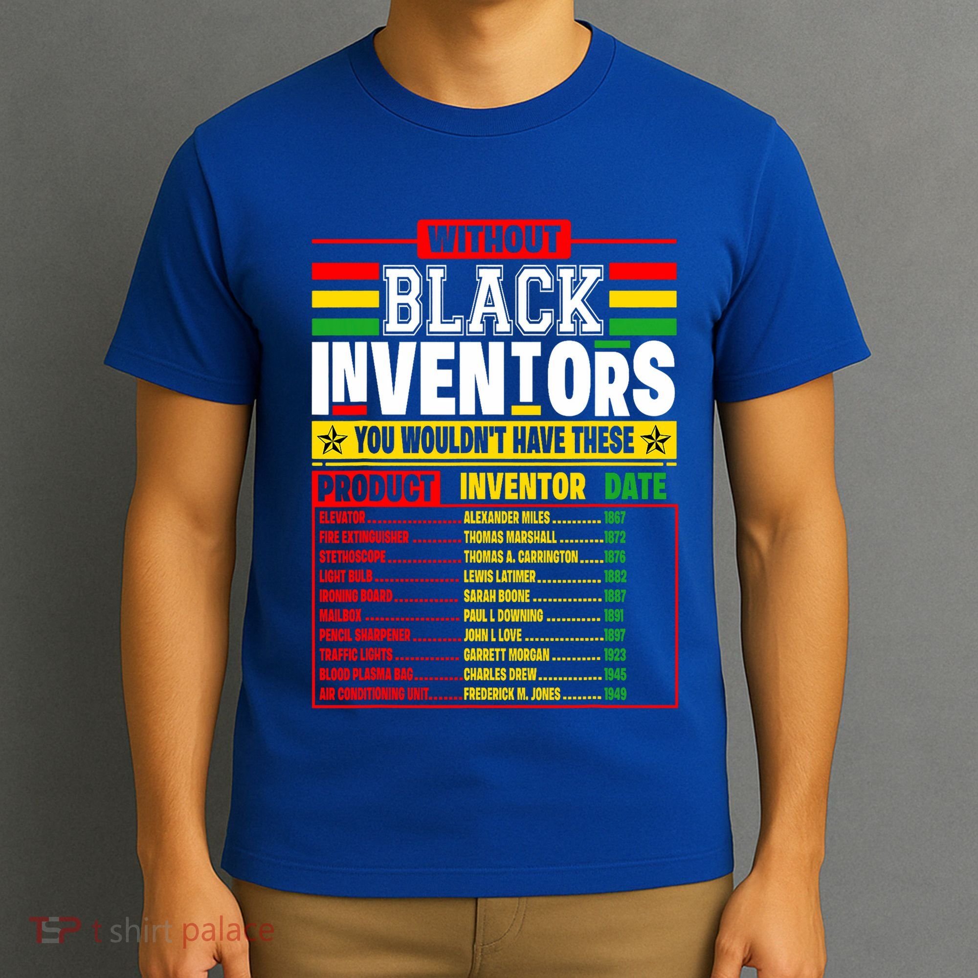 History Of Forgotten Black Inventors Black History Month T-Shirt