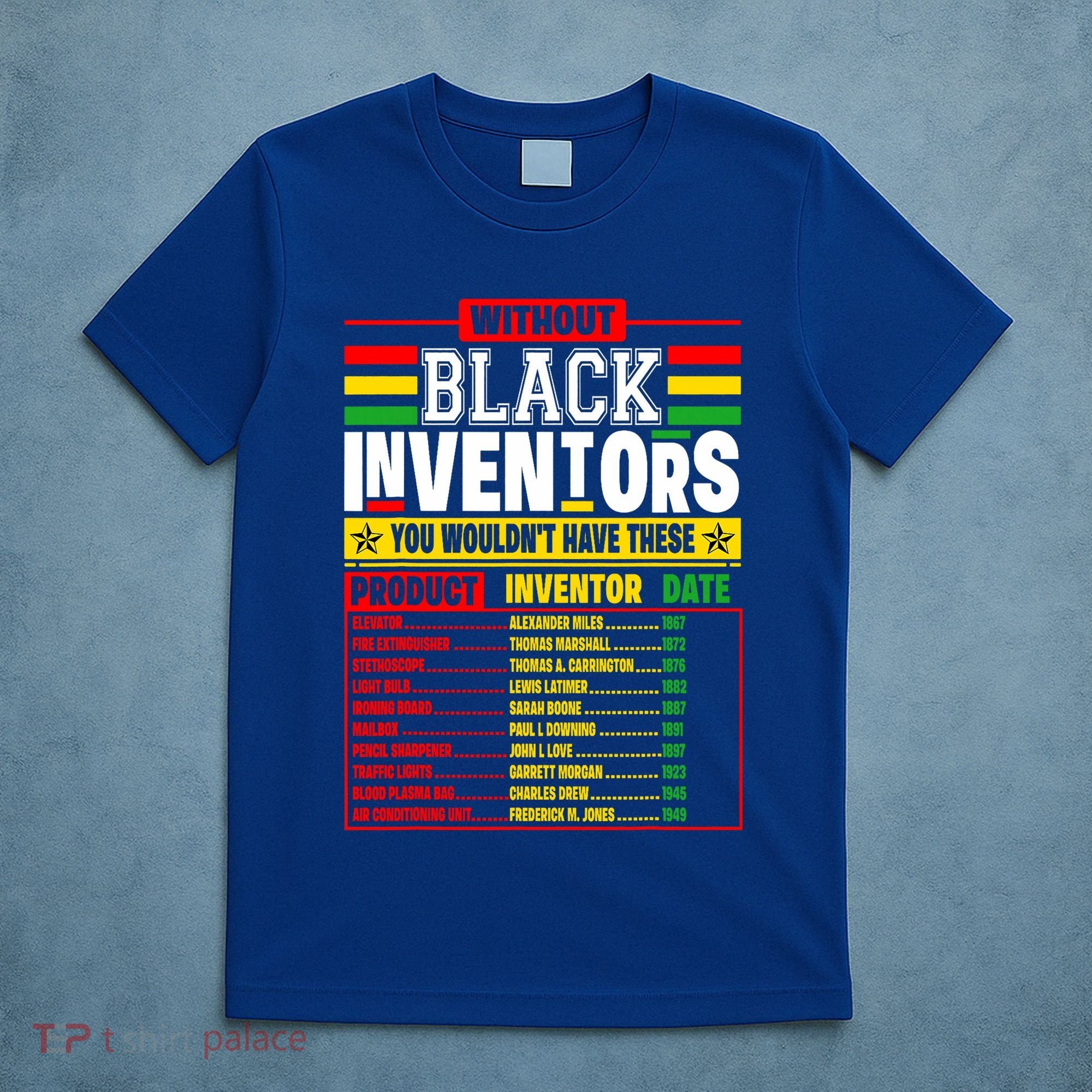 History Of Forgotten Black Inventors Black History Month T-Shirt