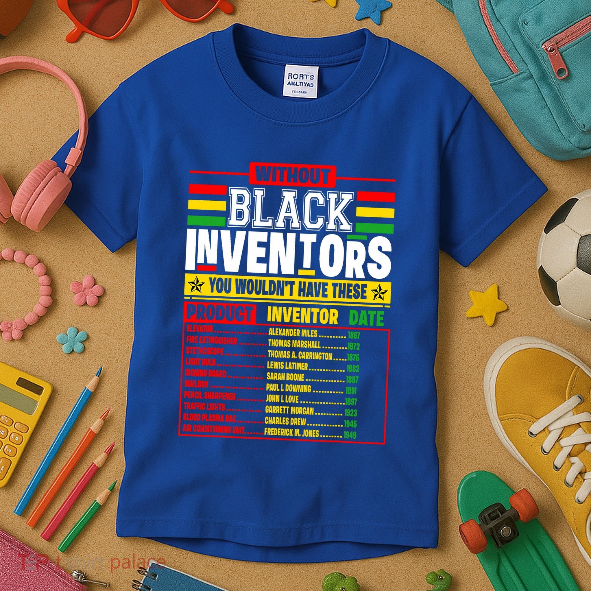 History Of Forgotten Black Inventors Black History Month Kids T-Shirt