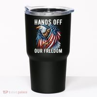 Hands Off Freedom Flag Protest Resist Hands Off My Tumbler thumb 0