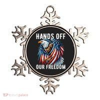 Hands Off Freedom Flag Protest Resist Hands Off My Ornament thumb 0